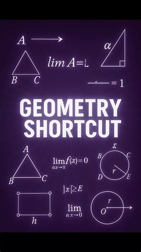 Stop Memorizing🔥Use This Geometry Shortcut Instead. #geometry #geometrybasics #math #shortcut