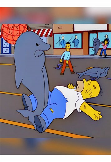 Dolphin Revenge: A Hilarious Simpsons Moment
