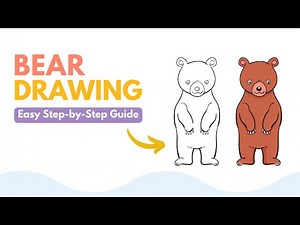 How to Draw a Bear in 8 Easy Steps 🐻