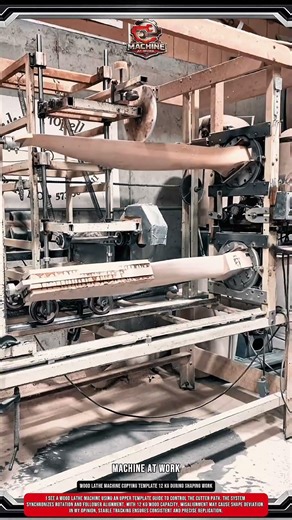 Wood lathe machine copying template 12 kg During shaping work