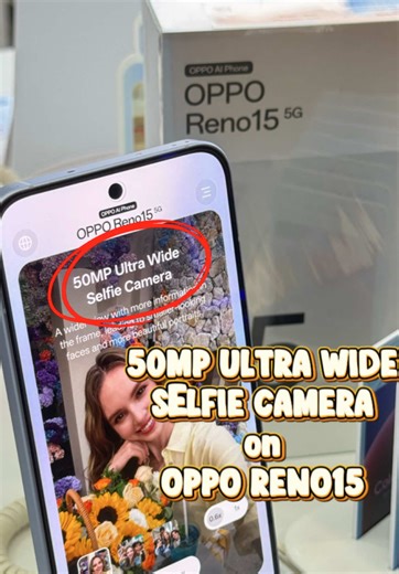 Wider view , Sharper you🫣 —This is why group selfies hit different 👀📸 #OPPOReno15Series #VibeThisMoment #SelfieFitCheck