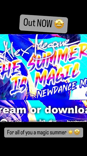 33 reactions · 10 comments | Endlich draußen - der Soundtrack für Euren Sommer! 朗 THE SUMMER IS MAGIC - NEWDANCE MIX ab jetzt in Dauerschleife in jedem Auto, auf jedem Open Air oder Party ☀️朗 Ich wünsche allen einen fantastischen Sommer ☀️ | Alex Megane | Facebook
