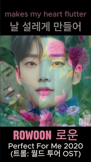 Rowoon 로운 🌺 - Perfect for me (트롤: 월드 투어 OST) "Trolls World Tour" Korean dubbed - fan art | lyrics 가사