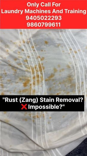How to Remove Rust Stains from Clothes 100% 😱✨ #Shorts