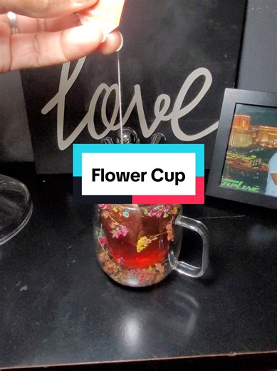 I love this little mug!@FaddishDeals #flowercup #prettycup #flowermug #doubleglasscup #faddishdeal