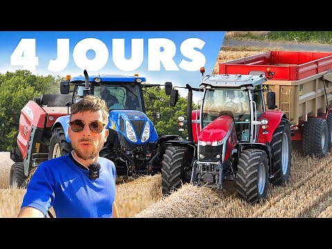 4 JOURS À LA FERME : moisson, paille, labour, matériel en démo...