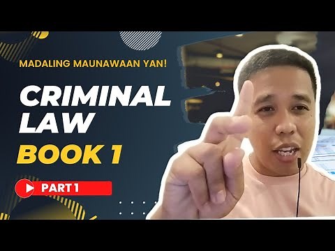 Criminal Law Book 1 | Part One