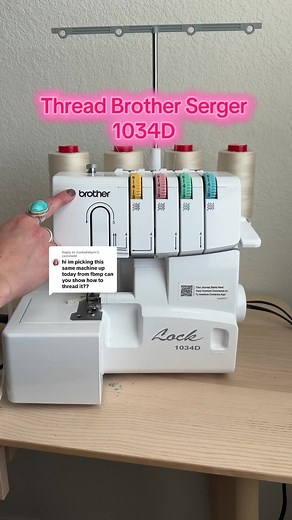 How to Thread the Brother Serger 1034D for Beginners