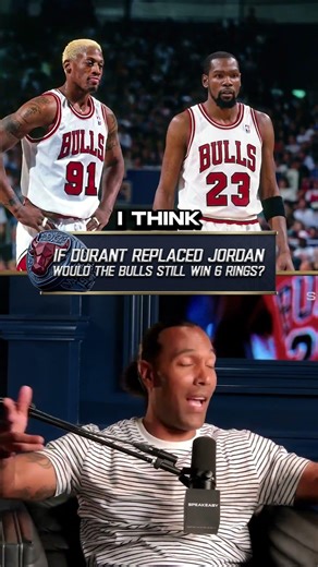 Does KD win 6 rings if you do a time machine swap for Kevin Durant #michaeljordan #mj #kd