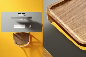 This modular desk lets you design every element to create the perfect work setup that meets your changing needs! - Yanko Design