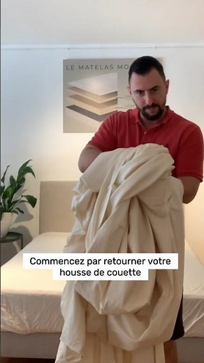 Voici comment enfiler votre housse de couette rapidement tout seul. 🛏