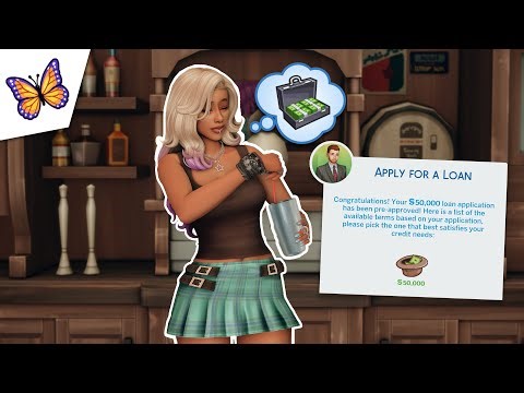 Taking Out a LOAN with the SNB Bank Mod to Start My Sim’s Bar Business! 💸🍻 | The Sims 4