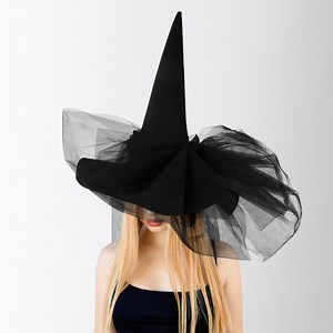 Halloween Witch Hat With Bow - Etsy
