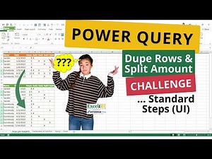 Power Query: How to Duplicate Rows (and Split Amounts)