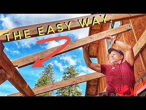 The SIMPLE way to Make Rafters + Lean-To Roof Framing: Build #3