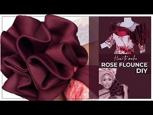 DIY ROSE FLOUNCE | Trendy Ruffle Tutorial