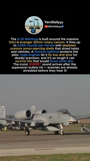 A-10 Warthog Is Built Around Its GUN 😱💥 BRRRRT Shreds Tanks!