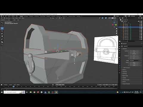 Rigging and animating Chest in Blender