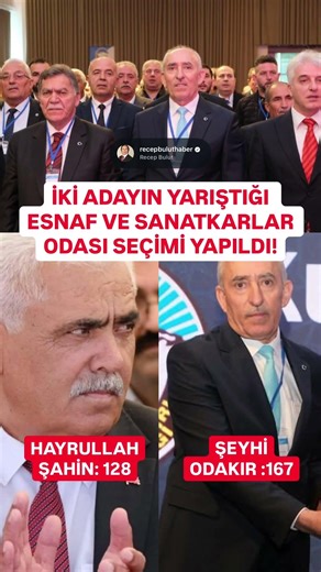 🔴#SONDAKİKA | İKİ ADAYIN YARIŞTIĞI ESNAF VE SANATKARLAR ODASI SEÇİMİ YAPILDI! #kayseri #şeyhiodakır
