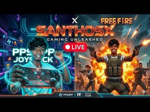PPSSPP vs FREE FIRE Live Action! 🔴 | GAMING UNLEASHED | SanthosX