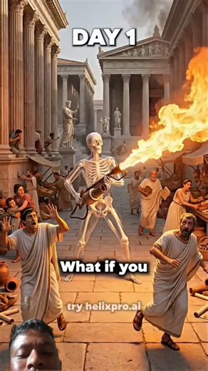 🔥 Flame Thrower vs Ancient Greece: What Would Happen? #shorts