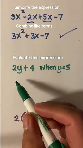 Pre Calculus solved problems: Algebraic Expressions and Operations