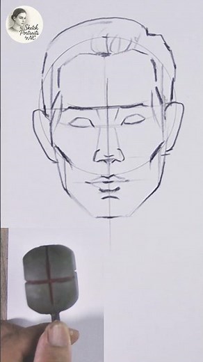 Tips for drawing loomis portraits easily #LoomisMethod #shortart