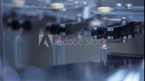 ampoule injection packing machine. glass ampoule vial making process with fire using fire in a pharmaceutical production factory. glass vials for medicine in a healthcare manufacturing facility. medic