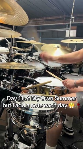 Day 11 of My Own Summee but I add a note each day 😤#drums #drummer #deftones #fyp