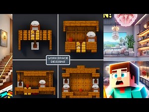 Top 4 Minecraft Workspace Designs That Will Blow Your Mind! | Build Like a Pro
