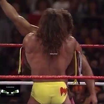 1989 WWE Wrestlemania V Rick Rude vs The Ultimate Warrior #intercontinentalchampionship #wwe #wwf