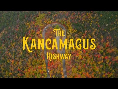 Fall Foliage on The Kancamagus Highway during Autumn in the White Mountains New Hampshire