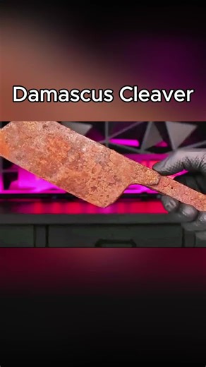 Damascus Cleaver Restoration: Satisfying Rust Removal