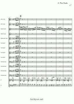 "Two Franks" #1 , Neal Hefti, C.Basie, Big band arrangements, Archysax.net