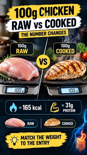 100g Chicken Breast: Raw vs Cooked Explained