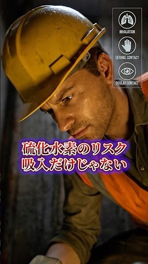 硫化水素は「吸う」だけが危険じゃない #製造業 #酸欠 #硫化水素 #整備