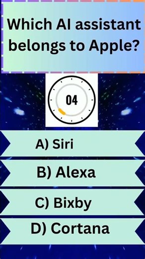 Which AI Assistant Belongs to Apple? 🍏🤖 Test Your Tech Knowledge #Shorts #AIQuizAI & Tech Explained