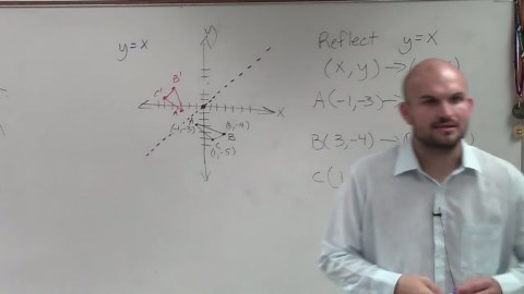 Reflecting a triangle over the y=x line