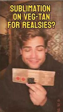 Is sublimation on real veg-tan leather possible? #leathercraft #sublimation