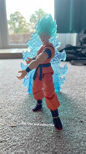 Goku charging up and using kamehameha #goku #dragonballsuper #dragonball #ssgssgoku