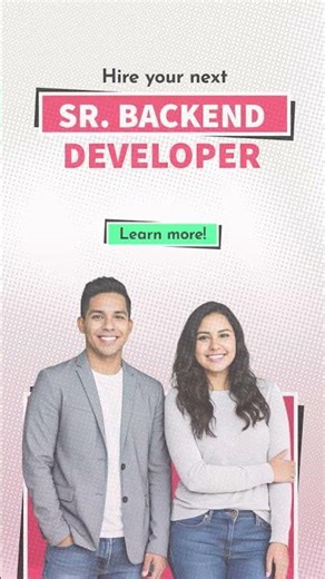 Your next Sr. Backend Developer is just one click away.