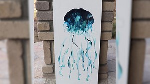 Jellyfish Acrylic Pour Painting New Technique!