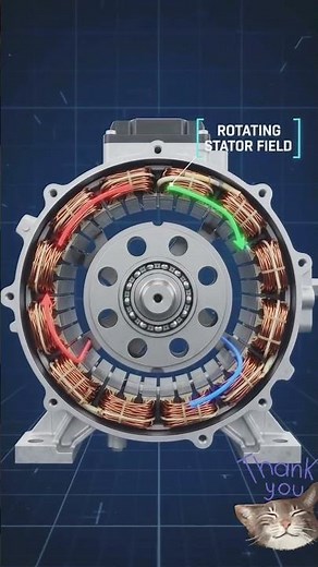 How Electric Motors Actually Work! ⚡🚗 #automobile #automotive #mechanic #diy