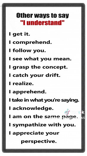 Different Ways to Say 'I Understand' in English