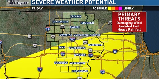 More active weather heads our way