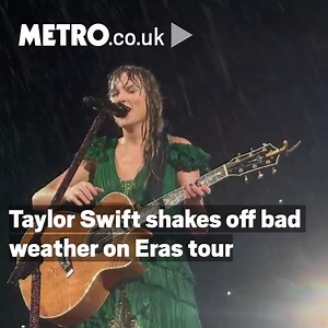 149K views · 13K reactions | Despite a torrential downpour, Taylor still carried on performing, like the pro she is  | Metro | Facebook