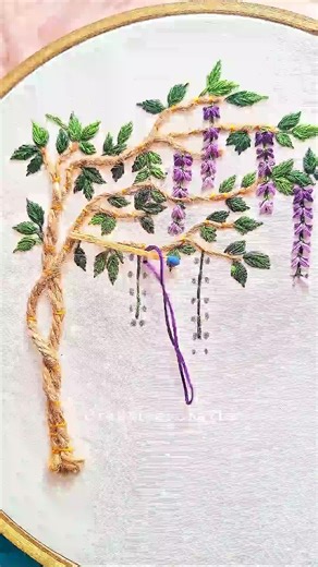 most unique tree embroidery pattern for beginners #virał #beginner #diy #embroidery #fyp