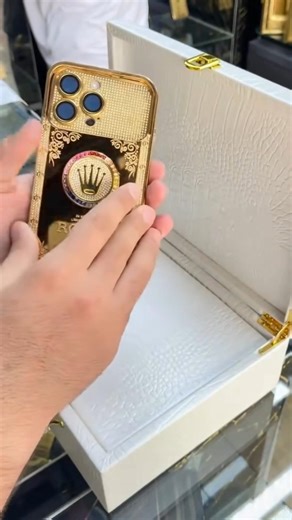 Luxury Gold Plated iPhone Back Cover | Premium Royal Look Case for iPhone 💎📱