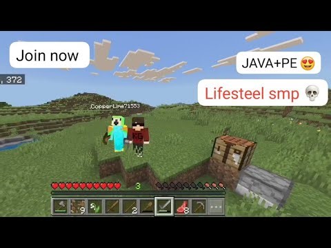 I Made a Java + PE Lifesteal SMP 💀| Hearts Steal Minecraft