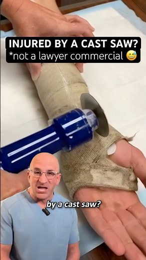 How to AVOID a Cast Saw Injury 😳 #shorts